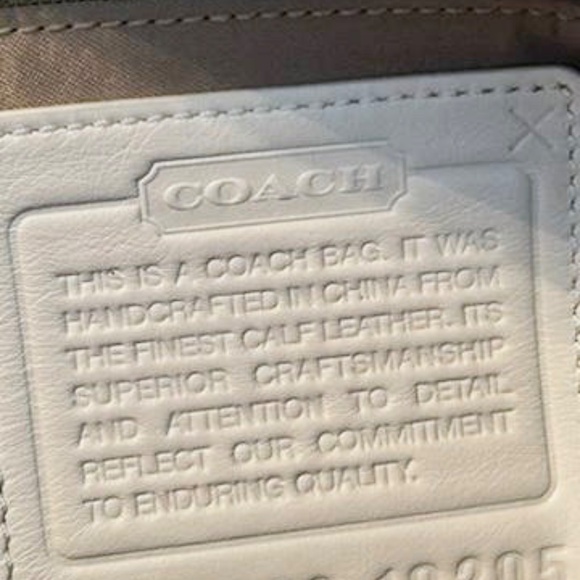 💲SALE💲 REDUCED 10%. Host Pick! NWT Coach White Leather Shoulder Bag - Picture 7 of 8